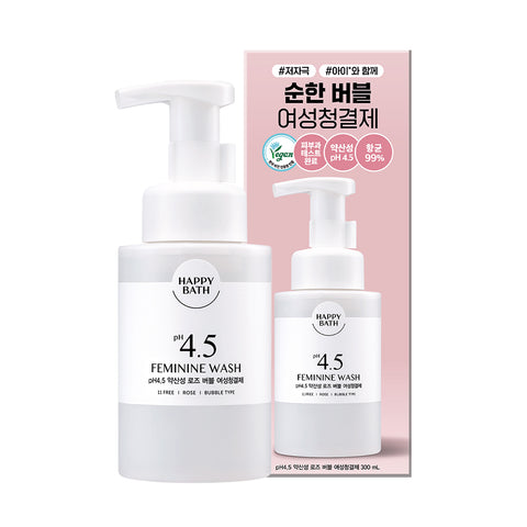 Happy Bath pH 4.5 Mild Feminine Cleanser 300ml (2-Pack)