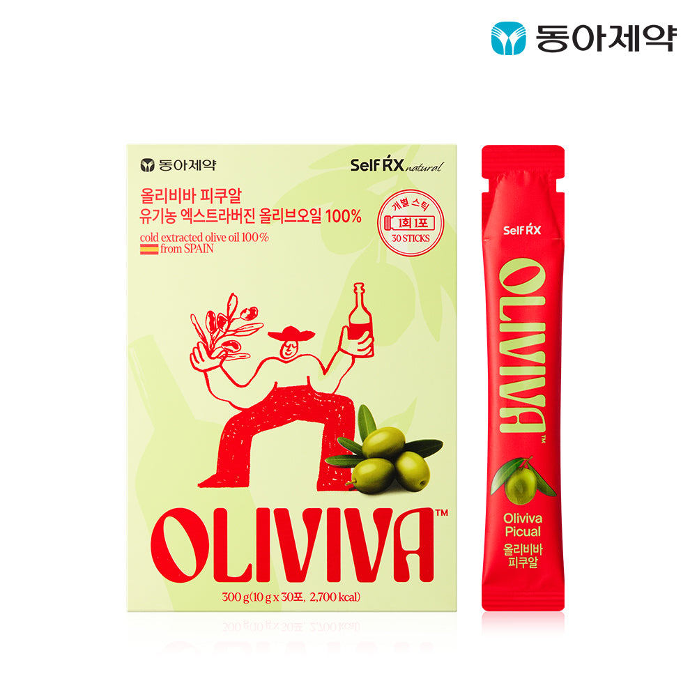 Dong-A Pharm Oliviva Picual Organic Olive Oil Sticks 30-Pack (1 Month)