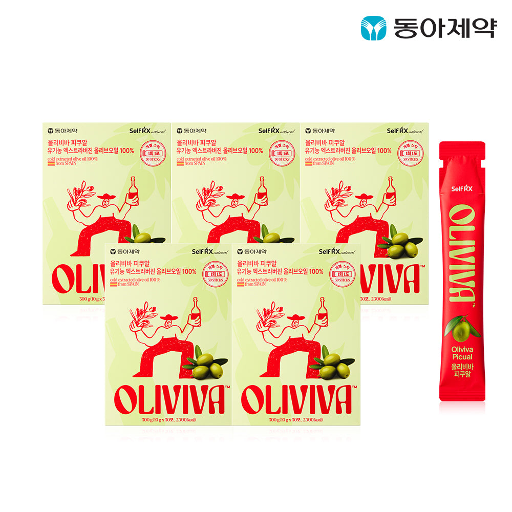 Dong-A Pharm Oliviva Picual Organic Olive Oil Sticks 30 sticks x 5 boxes (150 sticks)