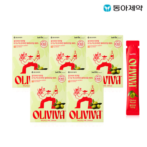 Dong-A Pharm Oliviva Picual Organic Olive Oil Sticks 30 sticks x 5 boxes (150 sticks)