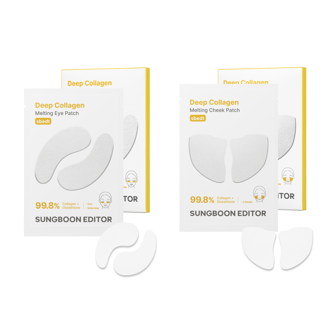 Sungboon Editor Melting Eye & U?Zone Patch Set Collagen + Glutathione 12 Eye Patches + 12 U?Zone Patches