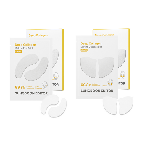 Sungboon Editor Melting Eye & U?Zone Patch Set Collagen + Glutathione 12 Eye Patches + 12 U?Zone Patches