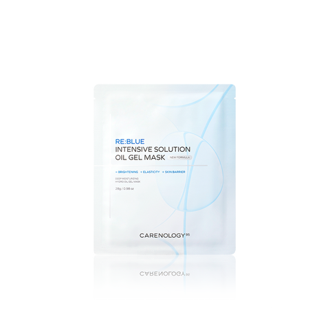 Carenology Re:Blue Intensive Solution Oil Gel Mask 28g (5 sheets) (2 Pack)
