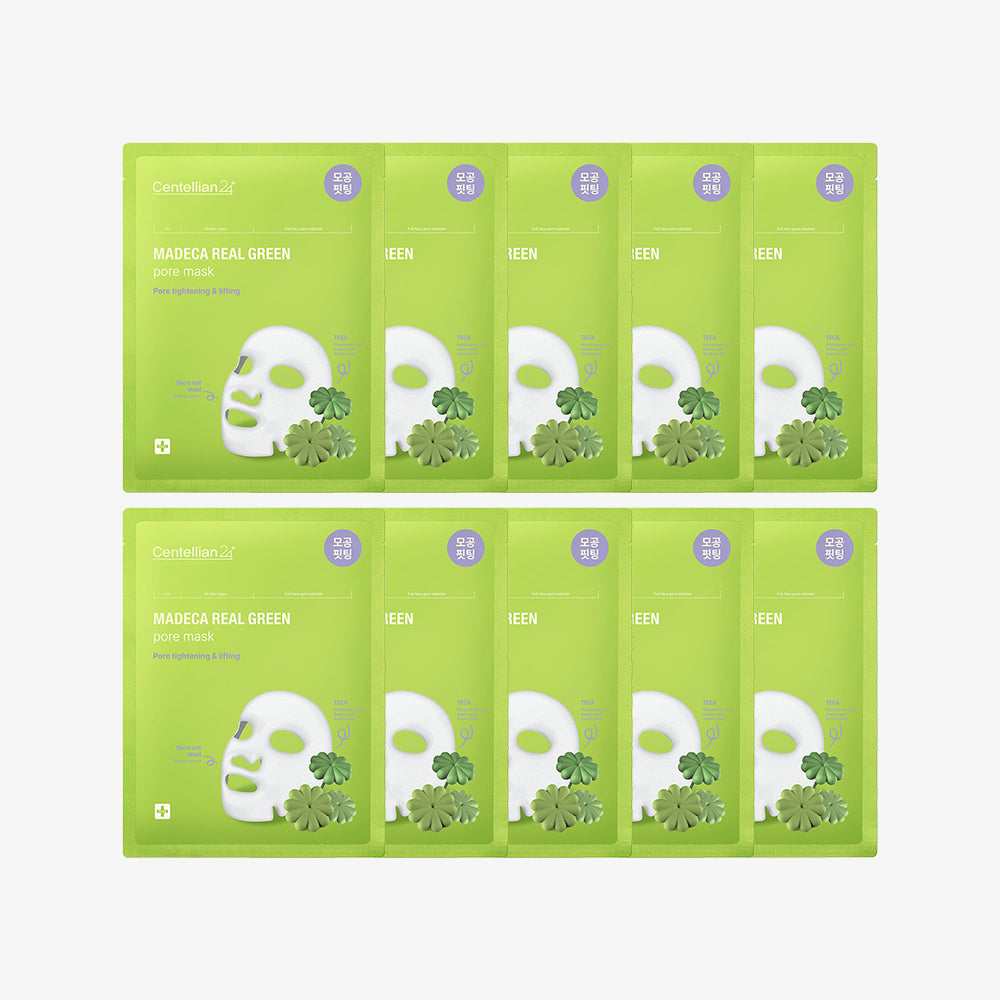 Centellian24 Madeca Real Green Pore Mask Pack (10 Sheets)