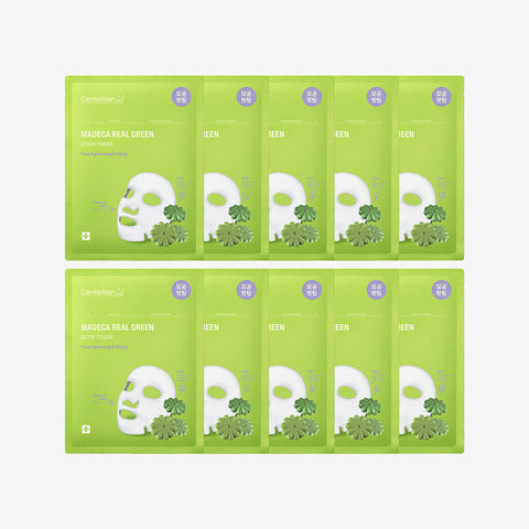Centellian24 Madeca Real Green Pore Mask Pack (10 Sheets)
