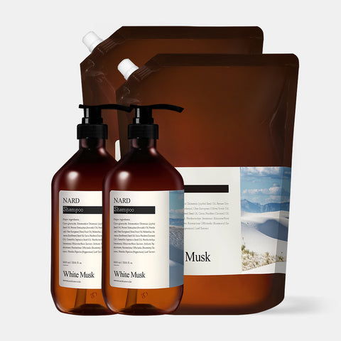 Nard Refresh Perfumed Shampoo 1000ml + 2.1L Refill (1+1) Large Refill Pack