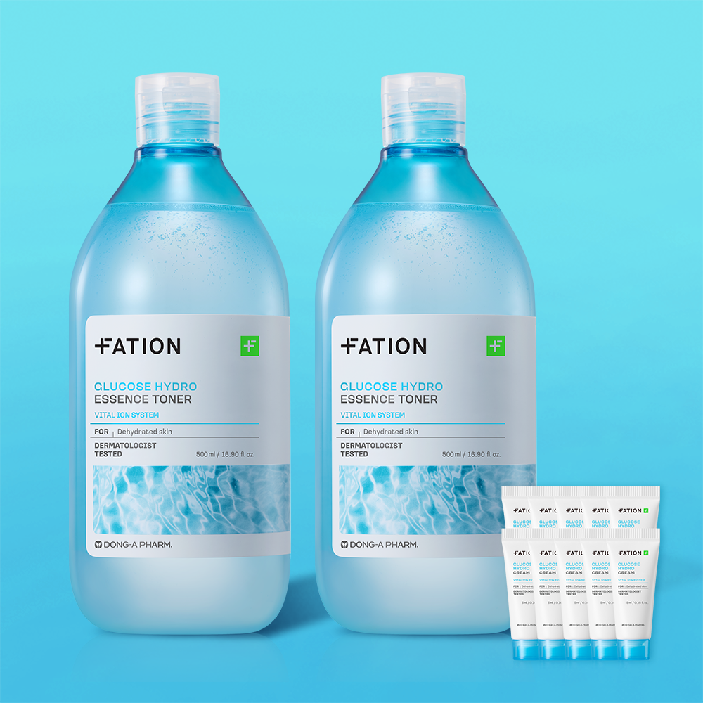 FATION Glucose Hydro Essence Toner 500ml (2 Pack)