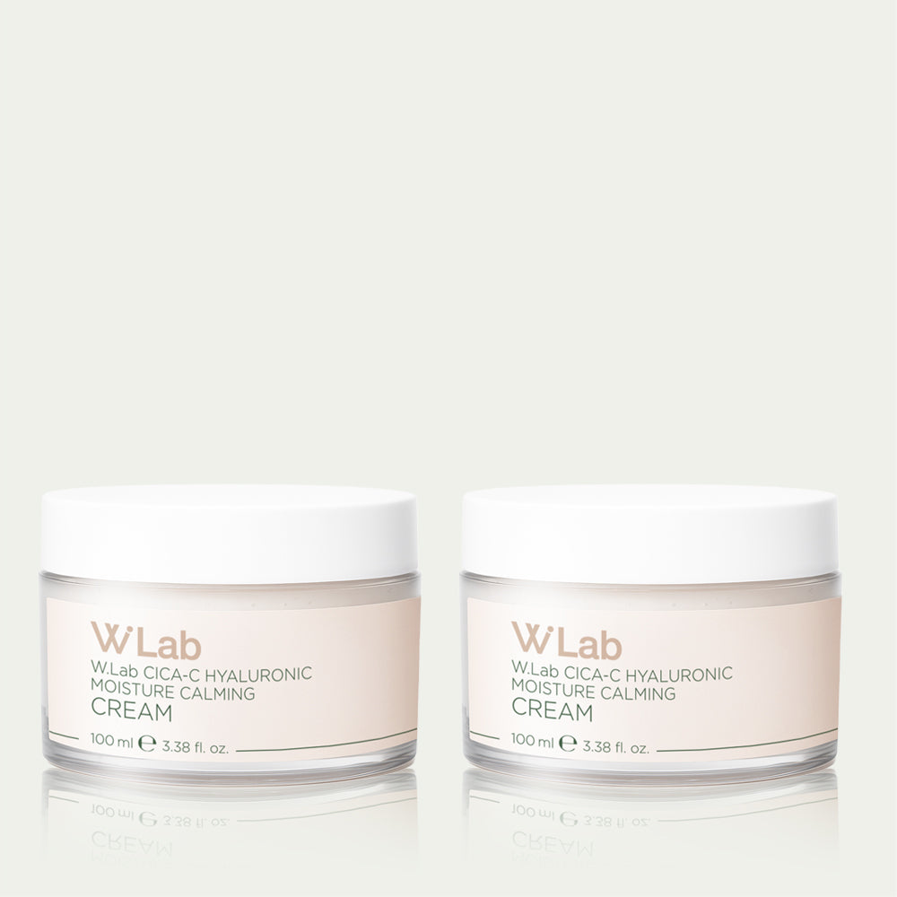 W.Lab Cica C Hyaluronic Moisture Calming Cream 100ml (2 Pack)