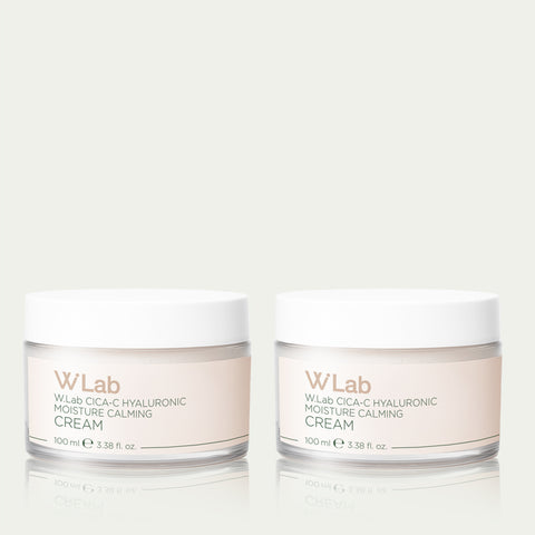 W.Lab Cica C Hyaluronic Moisture Calming Cream 100ml (2 Pack)