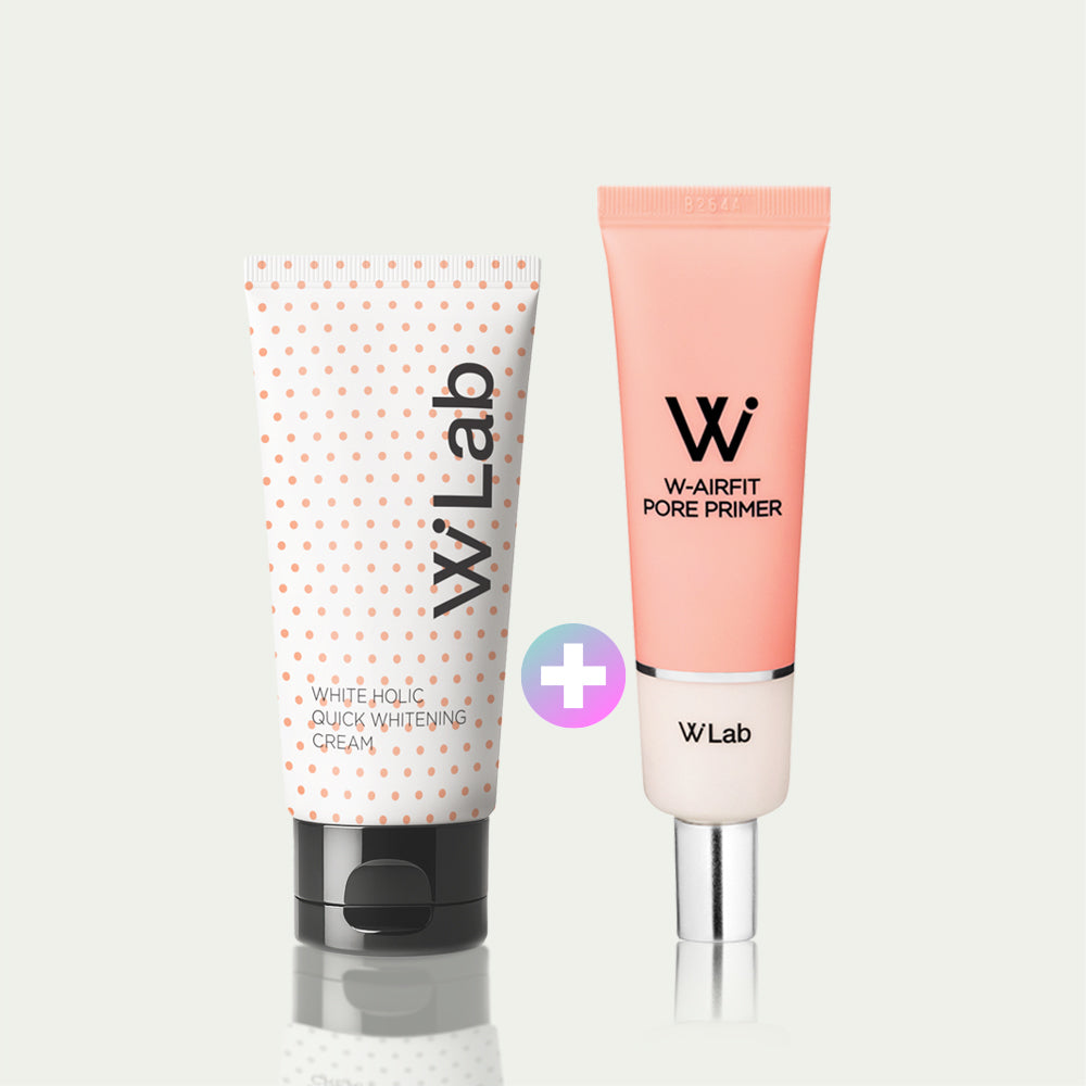 W.Lab Bare Face Set (Whiteholic Tone-Up Cream 50ml + W.Air Fit Primer 35g)