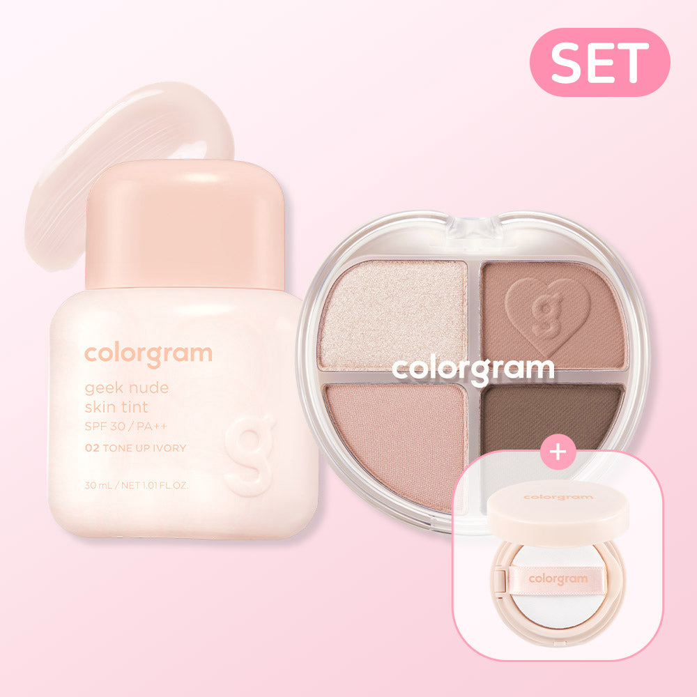 Colorgram GEEK Nude Skin Tint 30ml + Tintory Eye Palette 4g 2-piece Set