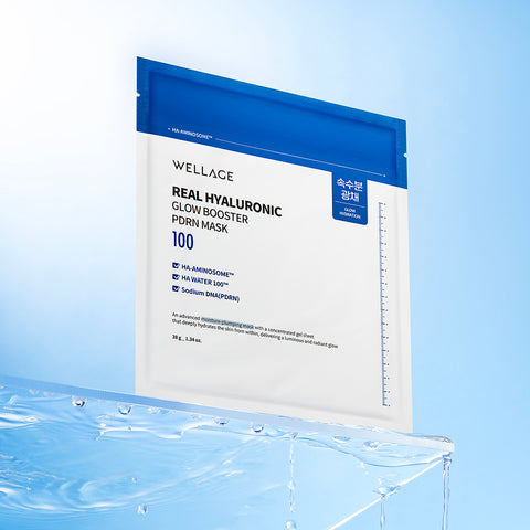 Wellage Real Hyaluronic Glow Booster PDRN Mask (5 Sheets)