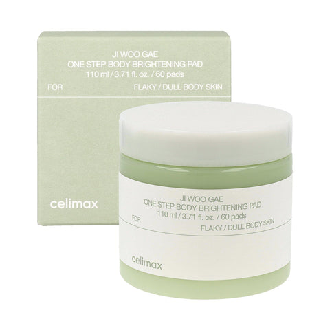 Celimax Ji Woo Gae One Step Body Brightening Pad packaging on a white background