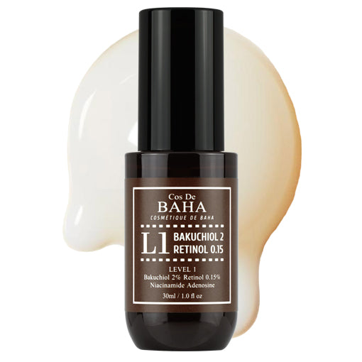 Cos De BAHA L1 Pure Retinol 0.15% + Bakuchiol 2% Vitamin A Ampoule Serum 30ml