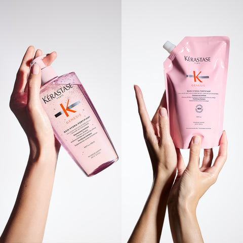 Kerastase Bain Genesis Original Scalp Shampoo Refill 500ml + 2 x 10ml Conditioner