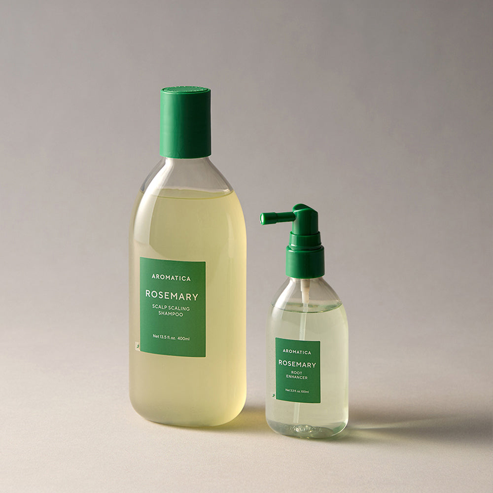 Aromatica Shampoo & Scalp Tonic Set (Rosemary Shampoo 400ml + Rosemary Tonic 100ml)