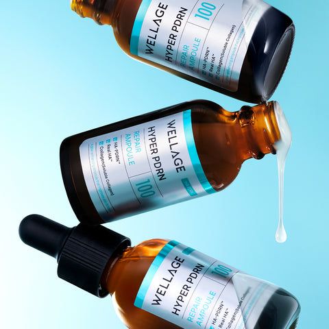 Wellage Hyper PDRN Repair Ampoule 30ml + Hyper PDRN One-Day Kit (7 pcs) - 2-Piece Set