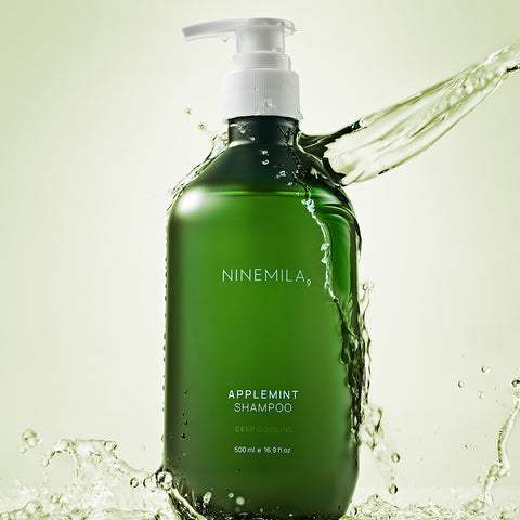 Ninemila Lounge Membership Apple Mint Cooling Shampoo 500ml + Scalp Cooling Pack 300ml