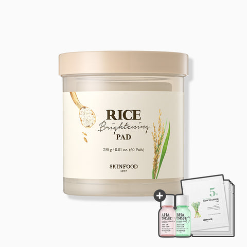 Skinfood Rice Brightening Pore Moisture Pads 60P