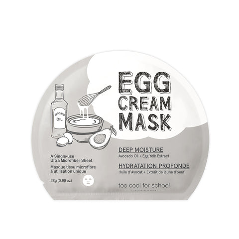 Too Cool For School Egg Cream Mask 28g 10 Sheets
