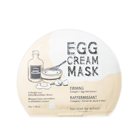 Too Cool For School Egg Cream Mask 28g 10 Sheets