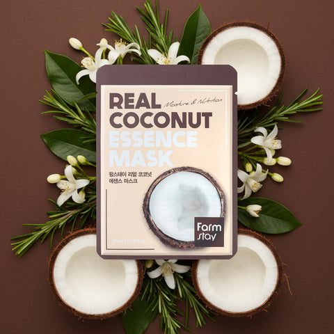 Farmstay Real Coconut Essence Mask 23ml (10 Sheets)