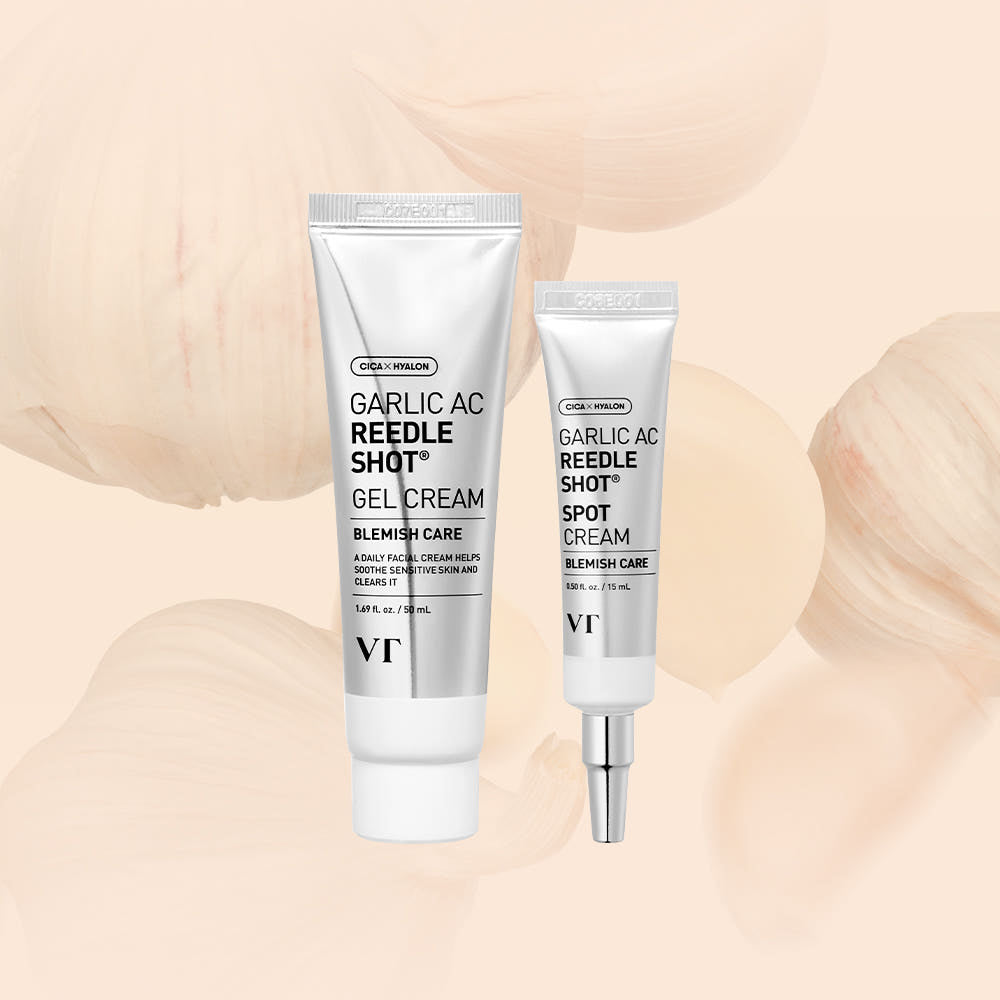 VT Garlic AC Reedle Shot Spot Cream 15ml + Gel Cream 50ml Set