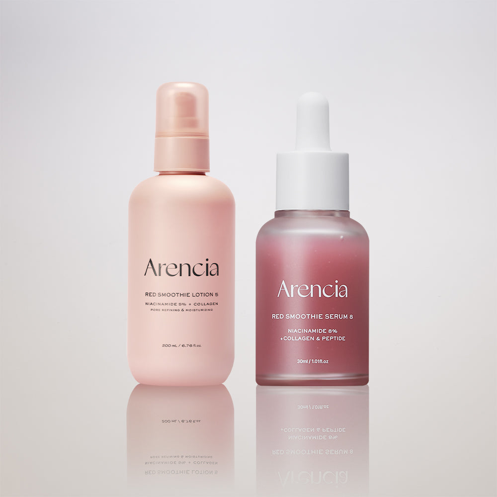 Arencia Red Smoothie Lotion 5 200ml + Serum 8 30ml (2-Piece Set)