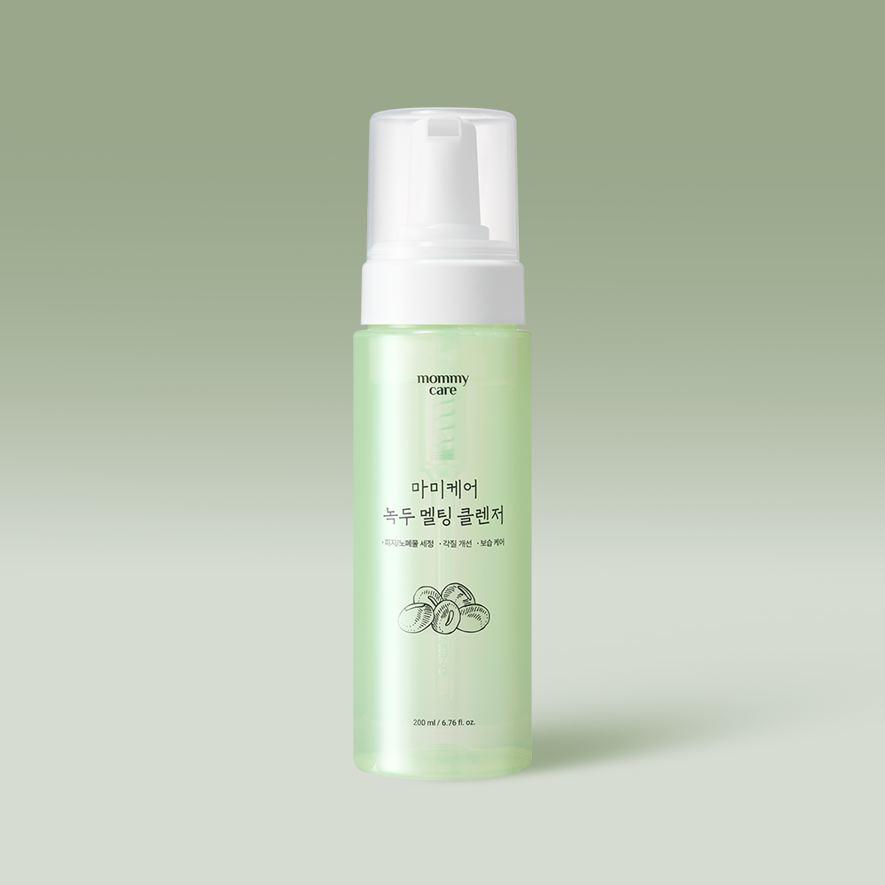MommyCare Mung Bean & Green Tea Sebum Melting Enzyme Tone-Up Bubble Cleanser 200ml