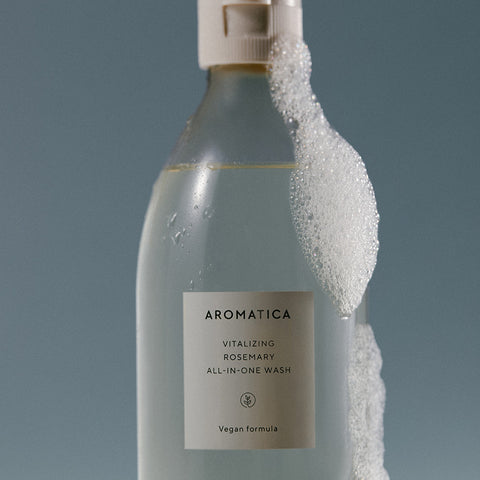 Aromatica Vitalizing Rosemary All-in-One Wash & Lotion 2-Piece Set (300ml + 300ml)