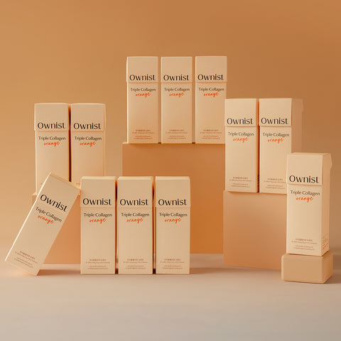Ownist Triple Collagen Low-Molecular Liquid Collagen (12 Boxes) Orange 20g x 14 Sachets