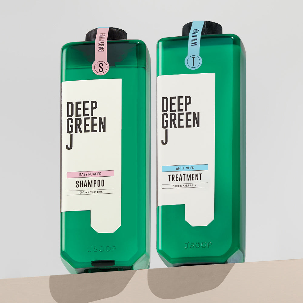 Jsoop Deep Green J Vegan Shampoo 1000ml (2 Pack)