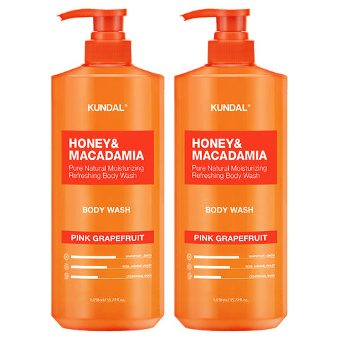 Kundal Pure Body Wash 2 Pack Pink Grapefruit 2 x 1058ml