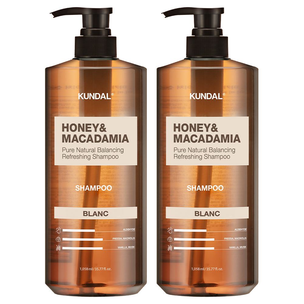 Kundal Honey & Macadamia Nature Shampoo 1058ml (2 Pack, Blanc)