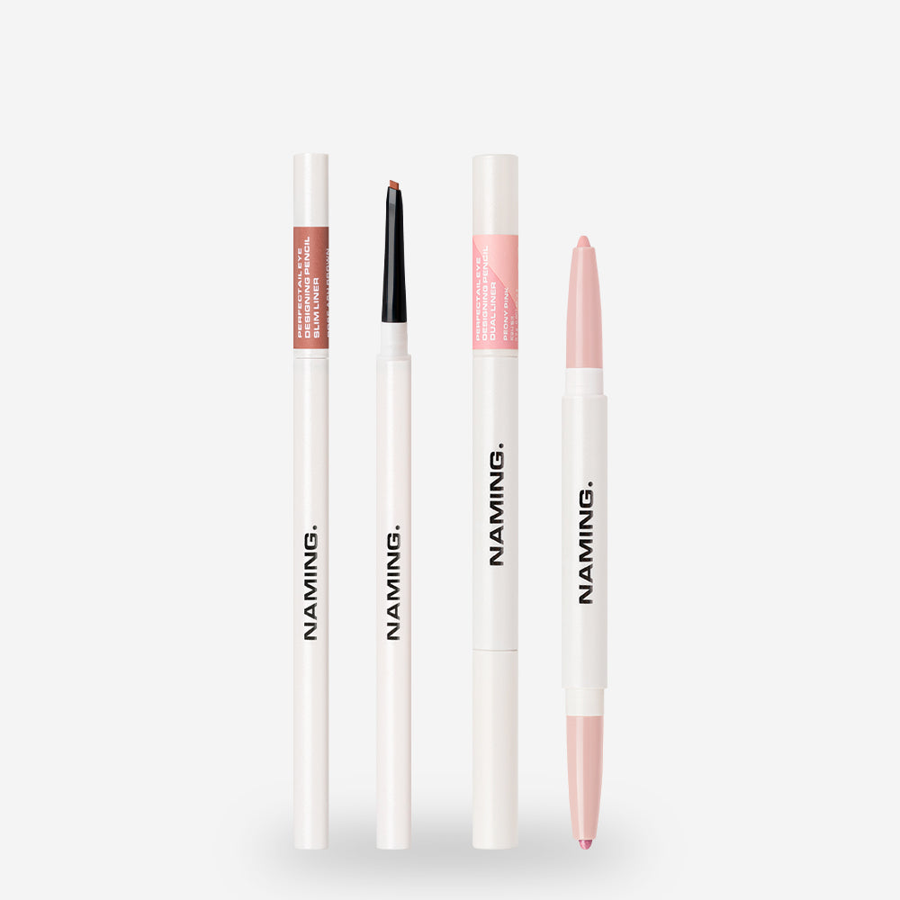 NAMING. Perfectail Eye Designing Pencil Slim Liner + Dual Liner (0.4g x2 / 0.04g)