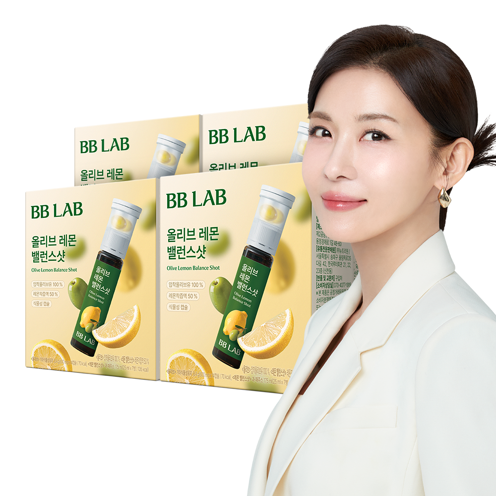 Nutrione BB Lab Olive Lemon Balance Shot (7 sachets) (4 Pack)