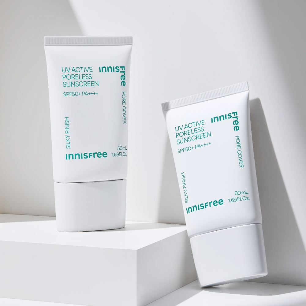Innisfree UV Active Poreless Sunscreen 50ml (2 Pack)