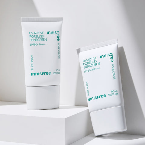 Innisfree UV Active Poreless Sunscreen 50ml (2 Pack)