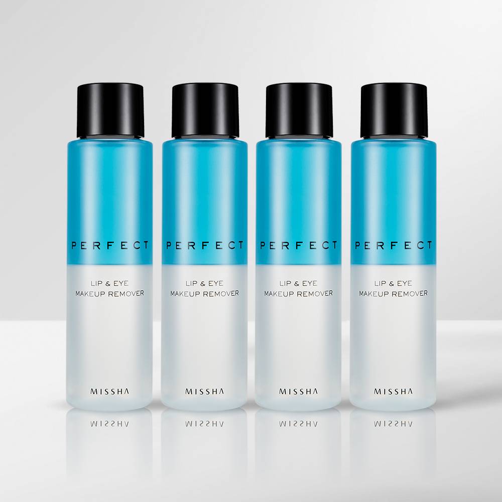 MISSHA Perfect Lip & Eye Makeup Remover 155ml (4 pack)