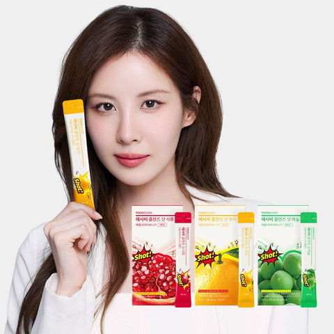 Foodology High-Concentration Aesabi Cleanse Shot (10-Day) Apple Cider Vinegar Pomegranate / Yuja / Maesil