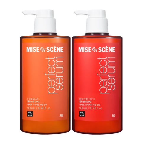 Mise en Scene Perfect Super Rich Serum Damage Care Shampoo 900ml (2 Pack)