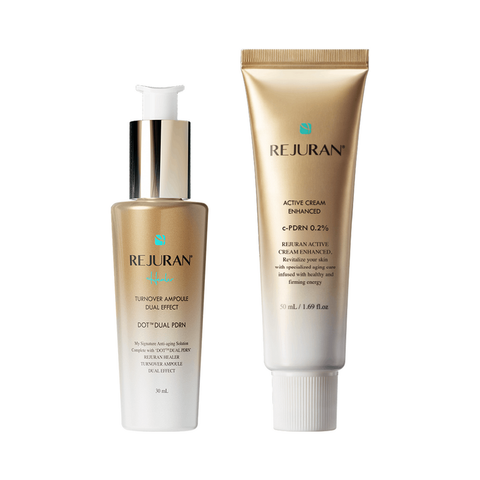 Rejuran Turnover Ampoule Dual Effect 30ml + Active Cream Enhanced 50ml Set
