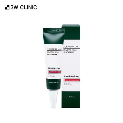 3W CLINIC AHA BHA PHA Revital Real Spot Cream 30ml | Soonsu Beauty