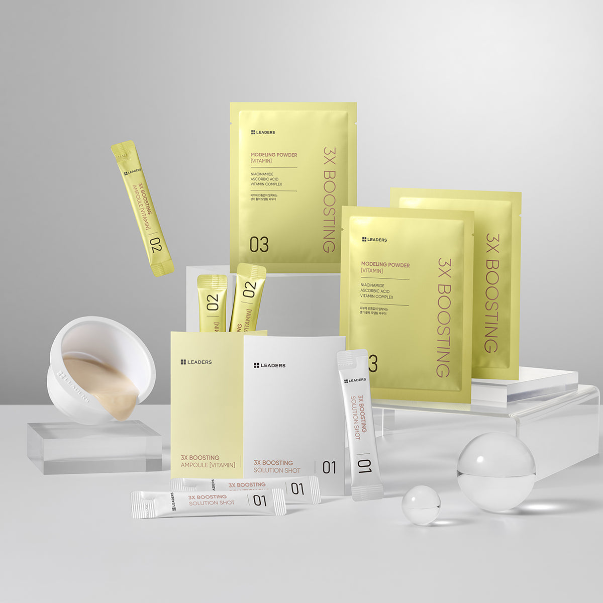 Leaders 3X Boosting Modeling Mask (Vitamin) - 3 Uses