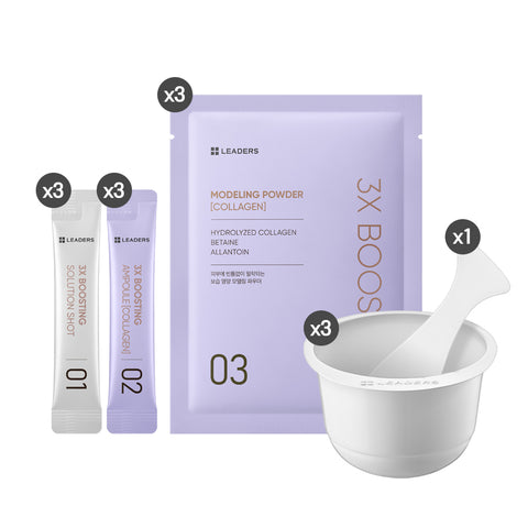 Leaders 3X Boosting Modeling Mask (Collagen, 3 Applications)