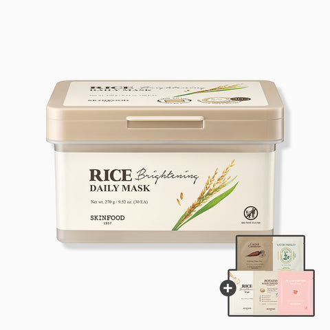 Skinfood Rice Brightening Daily Rice Water Mask 30P