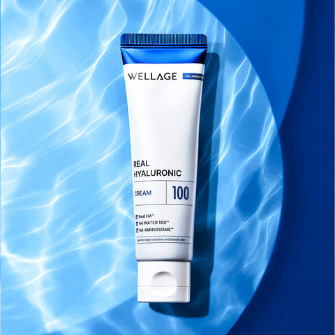 Wellage Real Hyaluronic Pad 70 sheets (210ml) + Ampoule 100ml + Cream 80ml