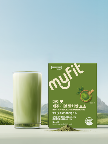 DongKook MyFit Jeju Real Matcha Latte Enzyme Stick 3 g x 30 (90 g) 8-pack