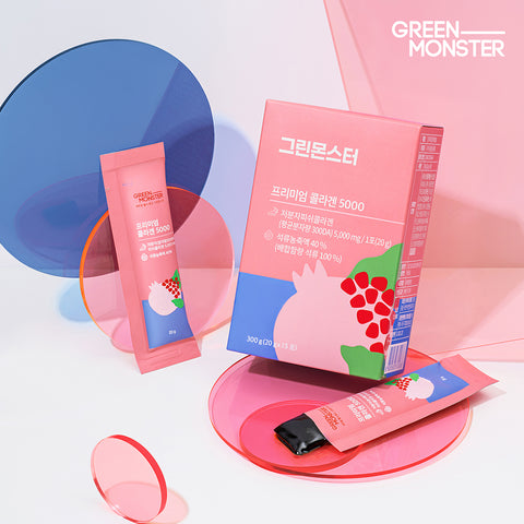 Green Monster Slow-Aging Set Premium NMN + Premium Pomegranate Collagen 5000