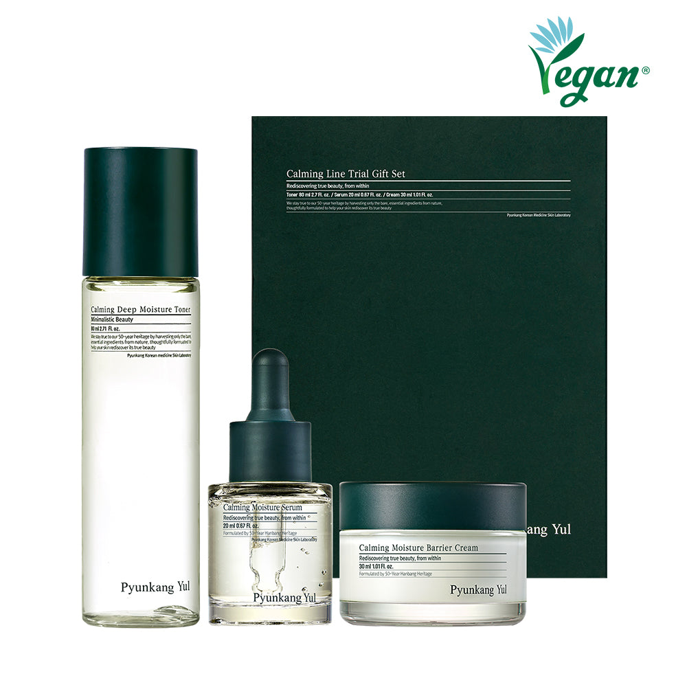Pyunkang Yul Calming Trial 3-Piece Gift Set (Toner + Serum + Cream)